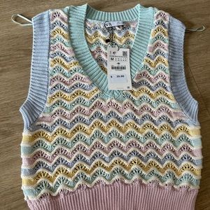 Zara Knit Sweater Vest